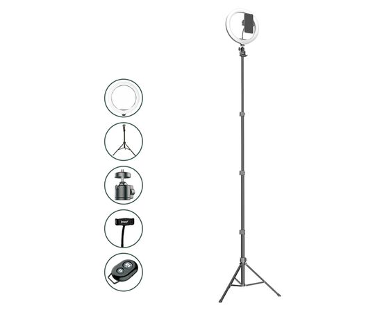  Кольцо-лампа для селфи JMARY FM-536A, USB, черный 