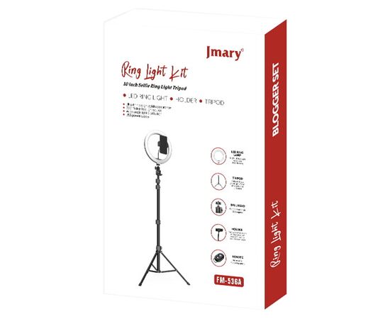  Кольцо-лампа для селфи JMARY FM-536A, USB, черный 