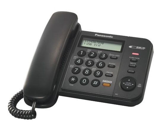  Телефон проводной Panasonic KX-TS2358RUB черный 