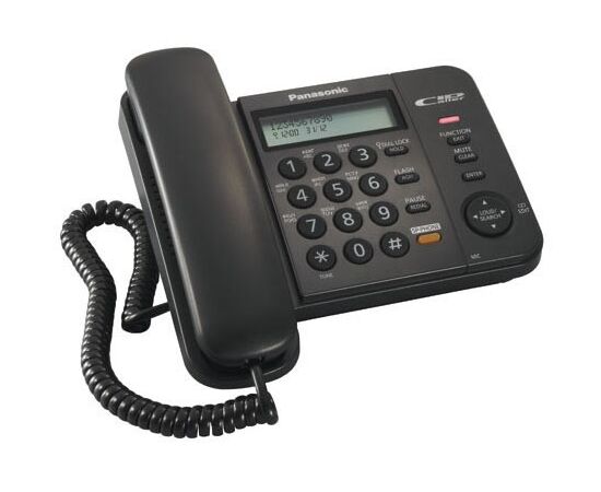  Телефон проводной Panasonic KX-TS2358RUB черный 