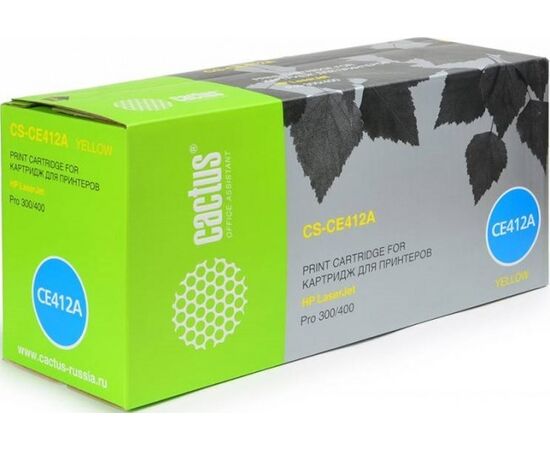  Картридж Cactus CS-CE412A для HPCLJ Pro 300 Color M351 /Pro 400 Color M451 желтый 2 600 стр. 
