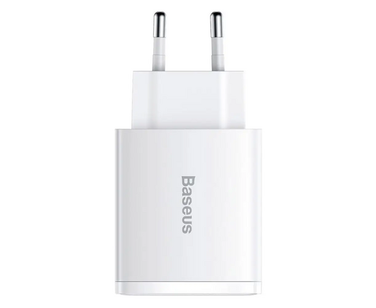  СЗУ Baseus Compact Quick Charger 2USB+Type-C 30W, CCXJ-E02 (White) 