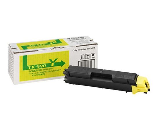  Тонер-картридж TK-590Y 5 000 стр. Yellow для FS-C2026MFP/C2126MFP/C2526MFP/C2626MFP/C5250DN, P6026CDN/P6526CDN 