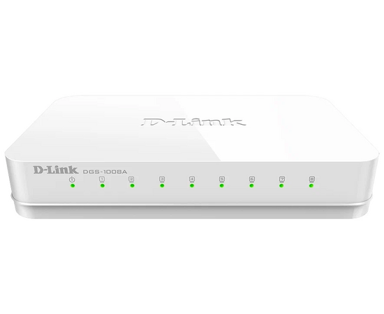  Коммутатор D-Link (DGS-1008A/F1A) 8G неуправляемый 
