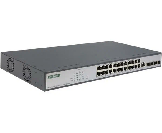 Коммутатор ORIGO (OS3228P/250W/A1A) 24x1000Base-T, 4x10GBase-X SFP+ 