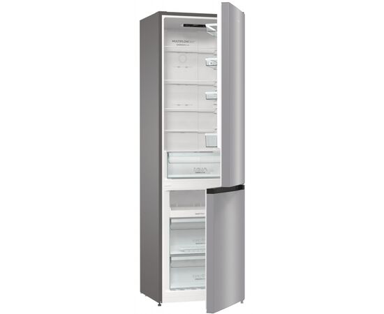  Холодильник Gorenje NRK6201PS4 серебристый металлик 