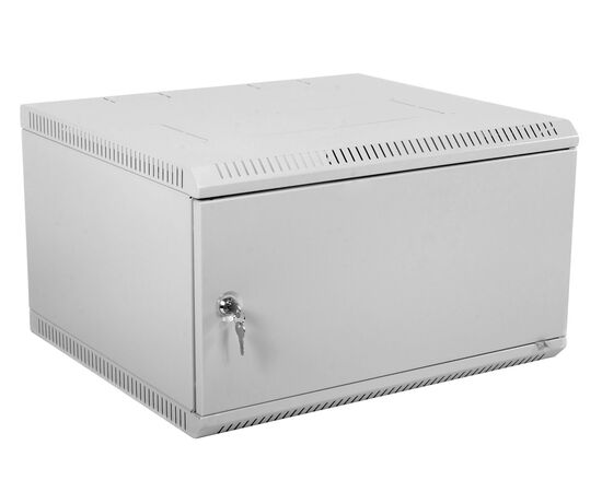  Шкаф настенный ЦМО разобрный (ШРН-Э-6.500.1) 6U 600x520мм пер.дв.стал.лист несъемные бок.пан. серый 