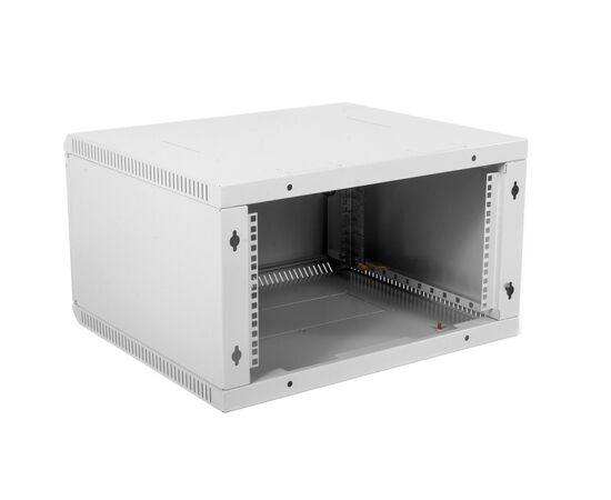  Шкаф настенный ЦМО разобрный (ШРН-Э-6.500.1) 6U 600x520мм пер.дв.стал.лист несъемные бок.пан. серый 
