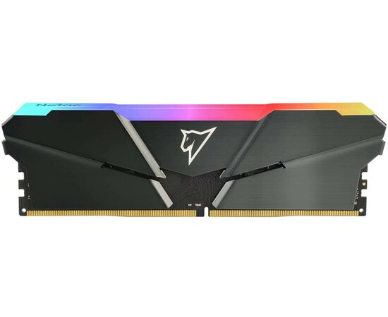  ОЗУ Netac Shadow (NTSRD4P26SP-08E) DDR 4 DIMM 8Gb PC21300, 2666Mhz, RGB, C19 Grey, с радиатором 