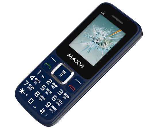  Мобильный телефон Maxvi C3i маренго 