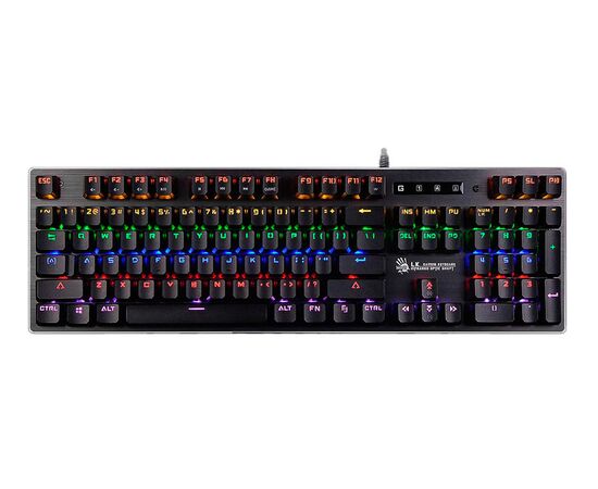  Клавиатура A4Tech Bloody B760 механическая серый USB for gamer LED (B760 GREY (BLACK SWITCH)) 
