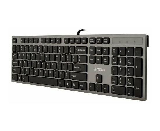  Клавиатура A4Tech KV-300H серый/черный USB slim 