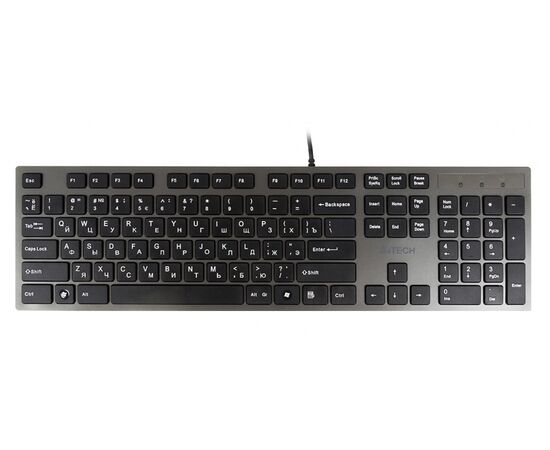  Клавиатура A4Tech KV-300H серый/черный USB slim 