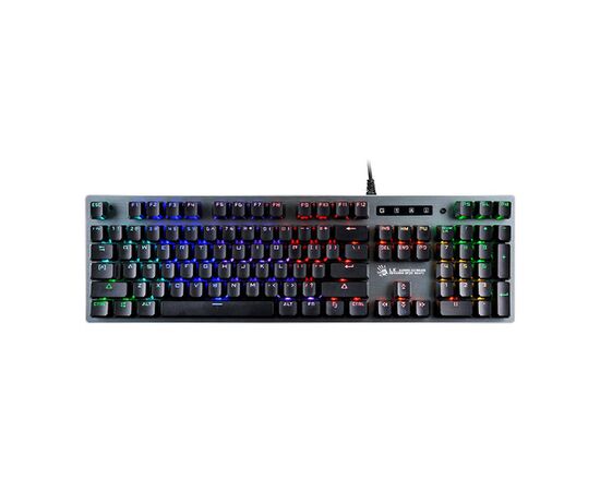  Клавиатура A4Tech Bloody B765 механическая серый USB for gamer LED (B765 GREY/NEON (GREEN SWITCH) 