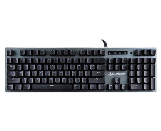  Клавиатура A4Tech Bloody B765 механическая серый USB for gamer LED (B765 GREY/NEON (GREEN SWITCH) 