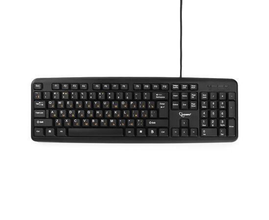  Клавиатура Gembird KB-8320U-BL Black, USB, 104 клавиши 