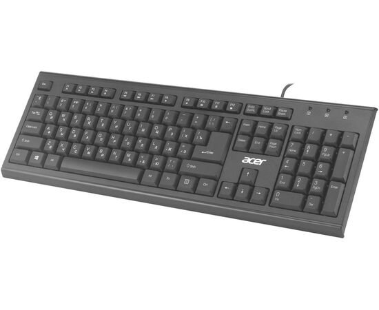  Клавиатура Acer OKW120 черный USB (ZL.KBDEE.006) 