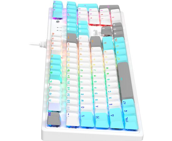  Клавиатура A4Tech Bloody S510N белый USB for gamer LED (S510N (Icy White )) 