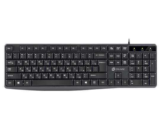  Клавиатура Oklick 145M черный USB Multimedia (1659983) 