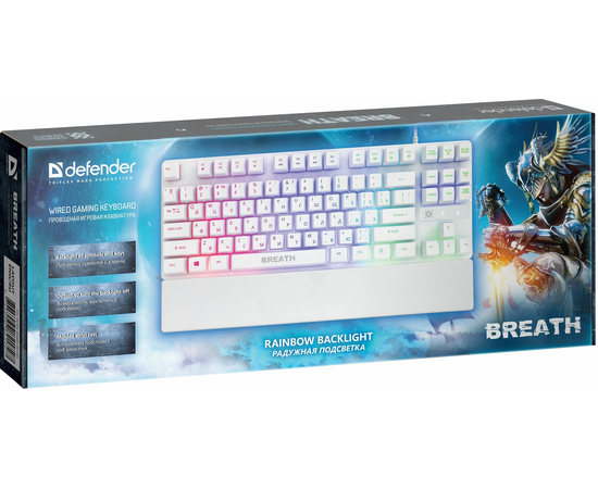  Клавиатура DEFENDER Breath GK-184 (45184) USB White 