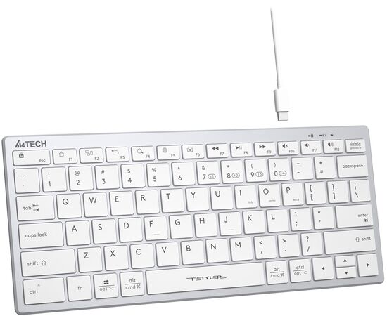  Клавиатура A4Tech Fstyler FBX51C белый 