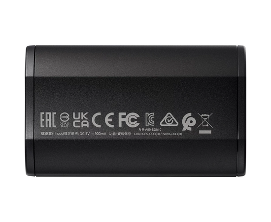  SSD A-DATA SD810 (SD810-2000G-CBK) 2TB, External, USB 3.2 Type-C, R/W -2000/2000 MB/s черный 