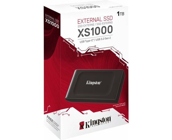  SSD Kingston XS1000 Series SXS1000/1000G 1TB USB3.2 Gen2, Type-C, up to 1050/1000Mbs, 3D TLC 