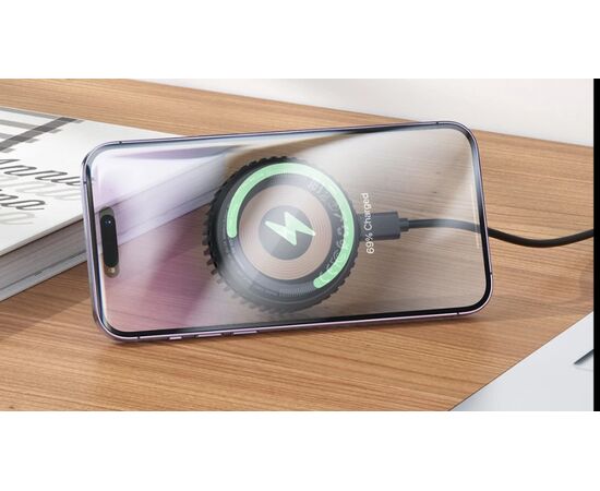  Беспроводное ЗУ HOCO CW57 Air-cooled 15W magnetic wireless fast charger (черный) 