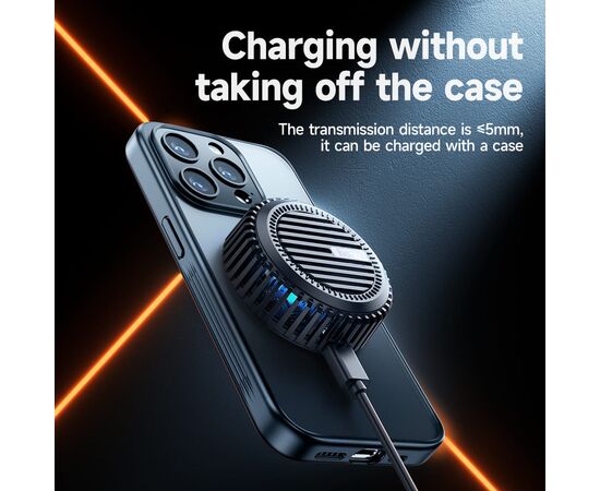  Беспроводное ЗУ HOCO CW57 Air-cooled 15W magnetic wireless fast charger (черный) 