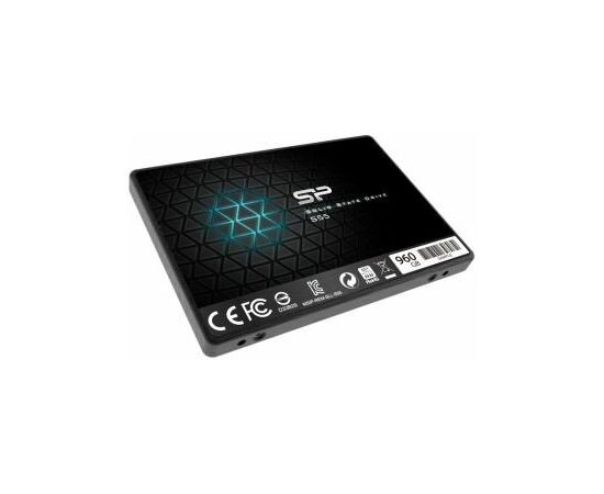  Внутренний SSD  Silicon Power  960GB  S55, SATA-III, R/W - 550/500 MB/s, 2.5", PS3108, TLC 