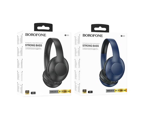  Bluetooth-наушники полноразмерные Bluetooth 5.3 200mah Borofone BO23 Glamour (Blue) 