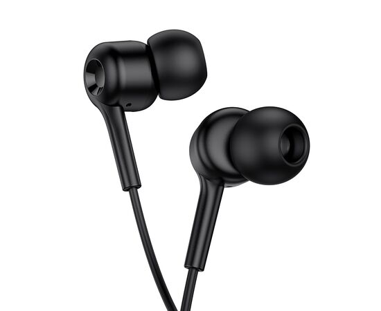  Наушники вакуумные AUX разъём с МК и рег.громкости длина 1.2м Hoco M82 (Black) 