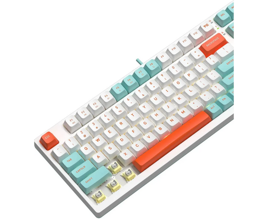  Клавиатура A4Tech Fstyler FS300 механическая черный/серый USB for gamer LED (FS300 PANDA ROCK) 