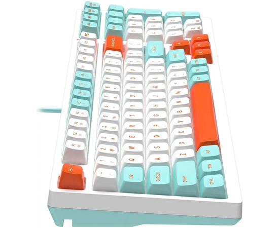  Клавиатура A4Tech Fstyler FS300 механическая черный/серый USB for gamer LED (FS300 PANDA ROCK) 