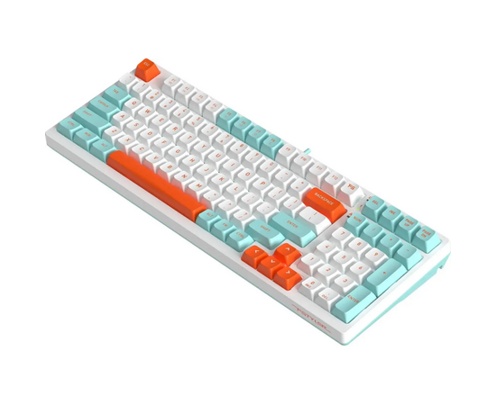  Клавиатура A4Tech Fstyler FS300 механическая черный/серый USB for gamer LED (FS300 PANDA ROCK) 