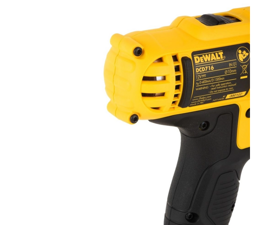  Дрель-шуруповерт DeWALT DCD716D2 (DCD716D2-IN) 12 В, 2 АКБ, ЗУ 