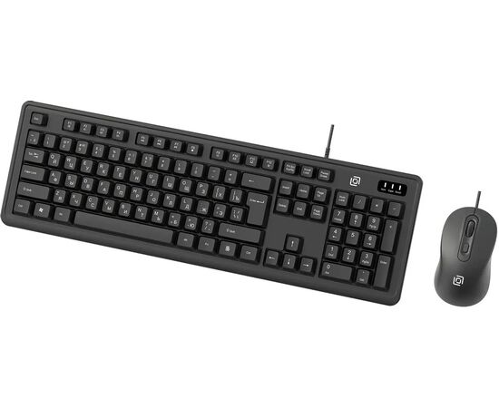  Клавиатура + мышь OKLICK S605 клав:черный мышь:черный USB Multimedia 