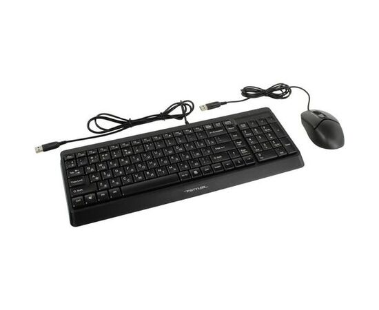  Клавиатура+мышь A4Tech Fstyler F1512 black USB проводн. 