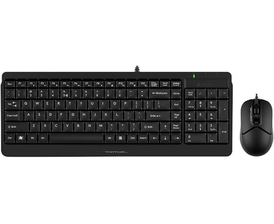  Клавиатура+мышь A4Tech Fstyler F1512 black USB проводн. 