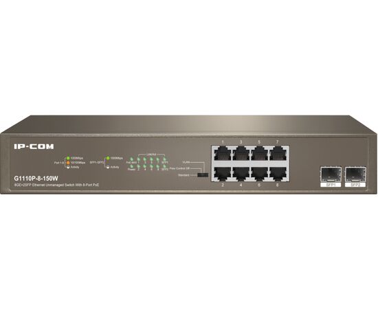  Коммутатор IP-COM G1110P-8-150W 8Port 1000M POE 
