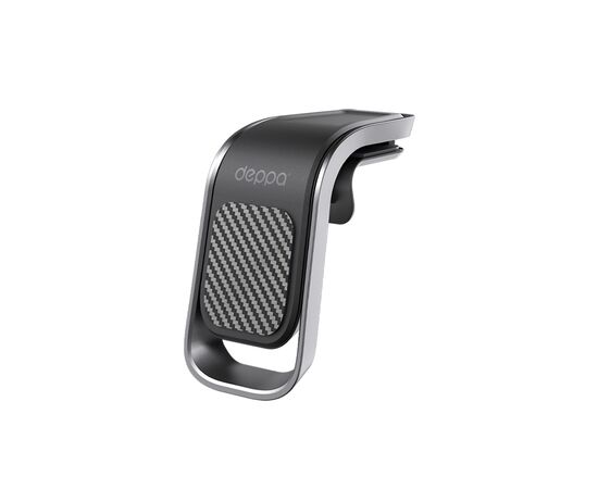  Автомобильный держатель Mage Bend Carbon для смартфонов, магнитный, черный, Deppa, 55199 