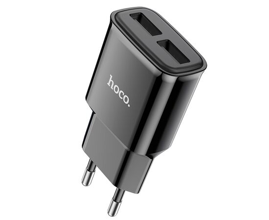  HOCO C88A/ Сетевое ЗУ/ 2 USB/ Выход: 12W/ Black 
