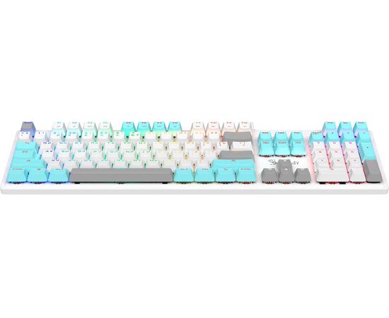  Клавиатура A4Tech Bloody S510R механическая белый USB for gamer LED (S510R USB ICY WHITE/BLMS RED) 
