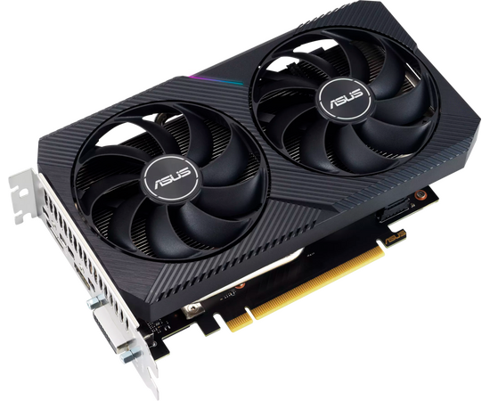  Видеокарта Asus Nvidia GeForce RTX 3050 (Dual-RTX3050-O8G-V2) PCI-E 4.0 8192Mb 128 GDDR6 1822/14000 HDMIx1 DPx3 HDCP Ret 