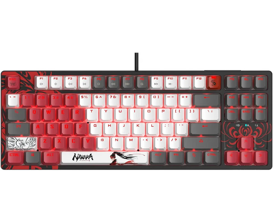  Клавиатура A4Tech Bloody S87 Naraka черный/красный 