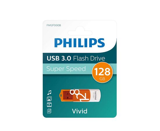  USB-флешка PHILIPS FM12FD00B/97 128GB Vivid3.0 128GB, USB 3.0 