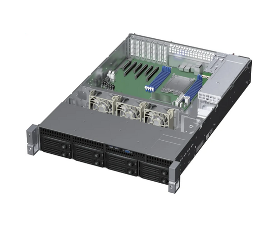  Корпус Ablecom CS-R28-03P 2U rackmount, EATX, Micro-ATX and Mini-ITX mb, 8*3.5" HS SAS/SATA, 12G BP, w/ RPSU 1200w, no rails 