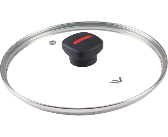  Крышка стеклянная Vensal Roche VS4308 22см с ободом из нержавеющей стали 