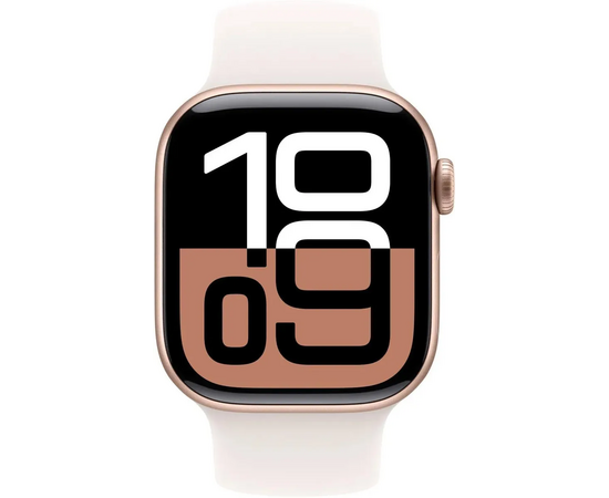  Smart-часы Apple Watch Series 10 MWWJ3LW/A 42мм OLED корп.розовое золото Sport Band рем.белый разм.брасл. M/L 