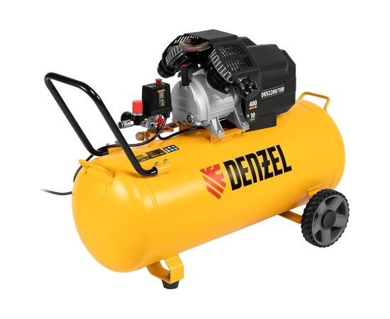  Компрессор воздушный DENZEL DKV2200/100 Х-Pro 58079 2.2кВт, 400л/мин, 100л 